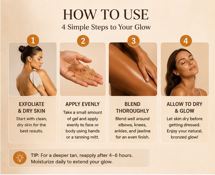 Radiant Bronzing Gel for Face & Body